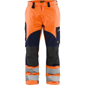Blåkläder - 1588-1513 Werkbroek - High Vis - Oranje/Marineblauw - Vlamvertragend