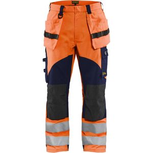 Blaklader Multinorm inherent werkbroek 1589-1513 - High Vis Oranje/Marineblauw