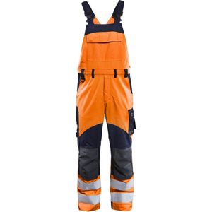 Blaklader Multinorm inherent bretelbroek 2889-1513 - High Vis Oranje/Marineblauw