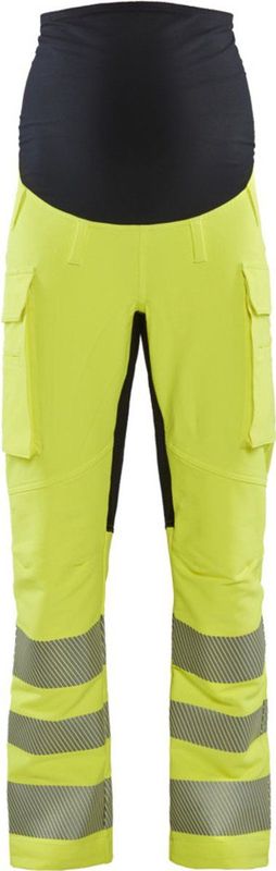 Blaklader High Vis Zwangerschapsbroek met 4-weg stretch 7100-1642 - High Vis Geel/Zwart