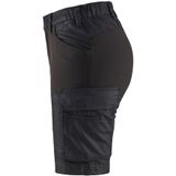Blaklader Dames service short stretch 7137-1147 - Marineblauw/Zwart