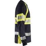 Blaklader - Vlamvertragend T-shirt - Lange Mouwen - Gele Stof - Hoge Zichtbaarheid