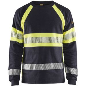 Blaklader - Vlamvertragend T-shirt - Lange Mouwen - Gele Stof - Hoge Zichtbaarheid