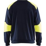 Blaklader - Vlamvertragend Sweatshirt 2.0 - Vlamvertragend - Zwart/Geel - Katoen/Polyester