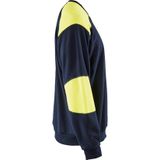 Blaklader - Vlamvertragend Sweatshirt 2.0 - Vlamvertragend - Zwart/Geel - Katoen/Polyester