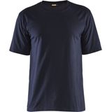 Blåkläder - 3482-1737 - Vlamvertragend T-shirt - Marineblauw - 60% Modacryl, 39% Katoen