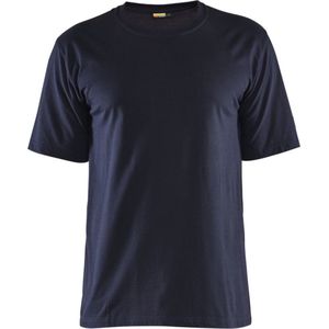 Blåkläder - 3482-1737 - Vlamvertragend T-shirt - Marineblauw - 60% Modacryl, 39% Katoen