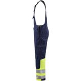 Blaklader High Vis bretelbroek 2662-1800 - Marine/High Vis Geel