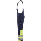 Blåkläder - 2662-1800 - High Vis Bretelbroek - Marine/High Vis Geel - CORDURA® Versterkt