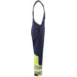 Blåkläder - 2662-1800 - High Vis Bretelbroek - Marine/High Vis Geel - CORDURA® Versterkt