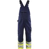 Blåkläder - 2662-1800 - High Vis Bretelbroek - Marine/High Vis Geel - CORDURA® Versterkt