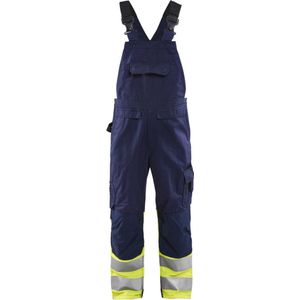 Blåkläder - 2662-1800 - High Vis Bretelbroek - Marine/High Vis Geel - CORDURA® Versterkt