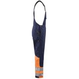 Blåkläder - 2662-1800 - High Vis Bretelbroek - Marineblauw/Oranje - CORDURA® Versterkt