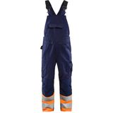 Blåkläder - 2662-1800 - High Vis Bretelbroek - Marineblauw/Oranje - CORDURA® Versterkt