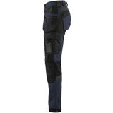 Blaklader Dames 4-weg stretch werkbroek 7192-1645 - Zwart/High Vis Geel