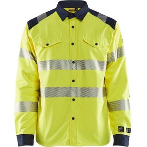 Blaklader 323915173389XL Multinorm hemd, High Vis geel/marineblauw, maat XL