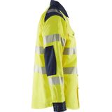 Blåkläder 3239-1517 Multinorm overhemd High Vis Geel/Marineblauw maat 4XL