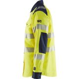 Blåkläder 3239-1517 Multinorm overhemd High Vis Geel/Marineblauw maat 4XL