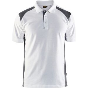 Blaklader - Poloshirt - Wit/Donkergrijs - Piqué 3324-1050