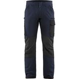 Blaklader Service werkbroek met 4-weg stretch 1422-1645 - Donker marineblauw/Zwart