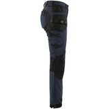 Blaklader Dames 4-weg stretch werkbroek 7192-1645 - Zwart/Rood