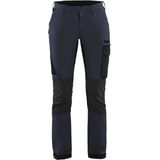 Blaklader Dames Service werkbroek 4-weg stretch 7122-1645 - Donker marineblauw/Zwart
