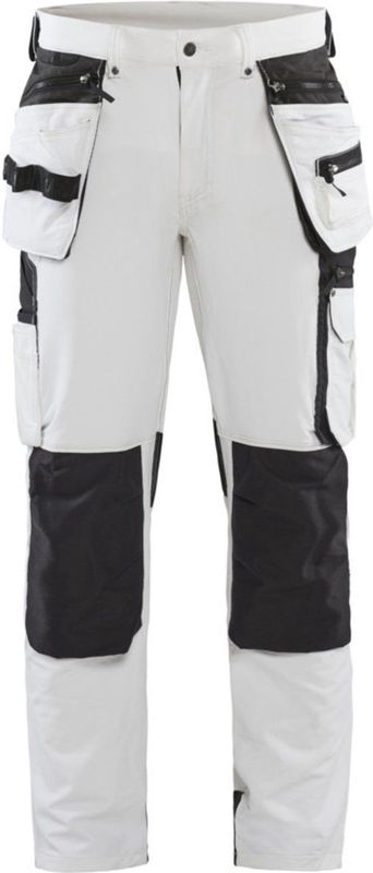 Blaklader Schildersbroek met 4-weg stretch 1079-1645 - Wit/Donkergrijs