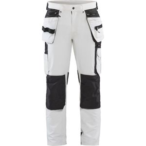 Blåkläder Schilderswerkbroek 4-Weg Stretch 10791645 Wit/Donkergrijs - Maat 46