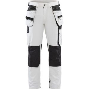 Blåkläder Schilderswerkbroek 4-Weg Stretch 10791645 Wit/Donkergrijs - Maat 48