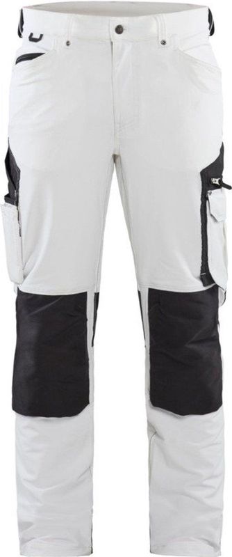 Blaklader Schildersbroek met 4-weg stretch 1089-1645 - Wit/Donkergrijs