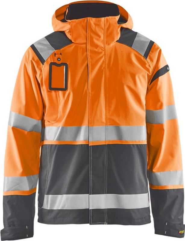 Blåkläder 4987-1987 Shelljack High Vis High Vis Oranje/Medium Grijs maat 4XL