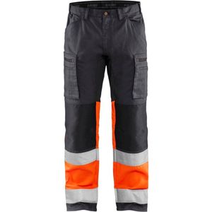 Blaklader Werkbroek met stretch High Vis 1551-1811 - Medium Grijs/ High Vis Oranje