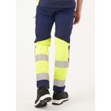 Blaklader Werkbroek met stretch High Vis 1551-1811 - Medium Grijs/ High Vis Oranje