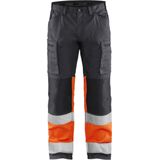 Blaklader Werkbroek met stretch High Vis 1551-1811 - Medium Grijs/ High Vis Oranje