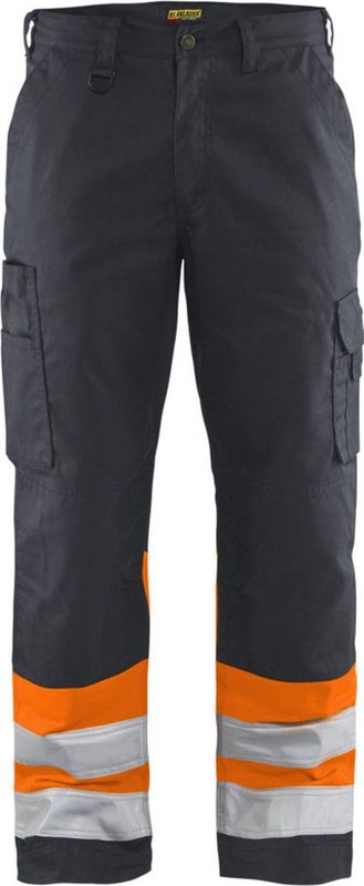 Blaklader Werkbroek High Vis 1564-1811 - Medium Grijs/ High Vis Oranje