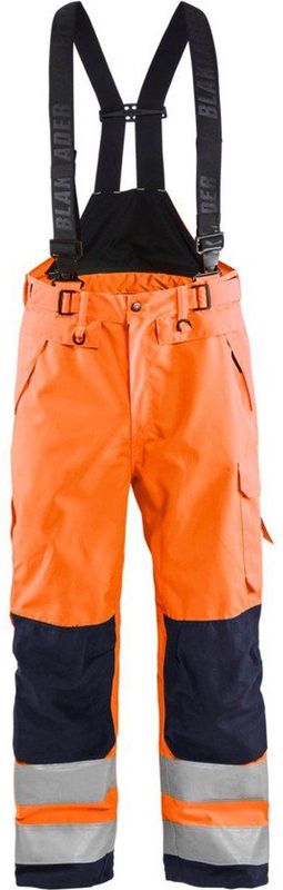 Blåkläder - High Vis Shell Werkbroek - Oranje/Marineblauw