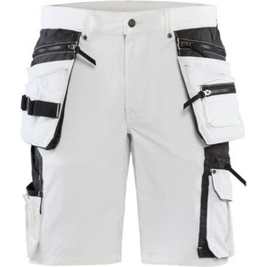 Blaklader Schildersshort met 4-weg stretch 1088-1645 - Wit/Donkergrijs