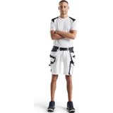 Blåkläder - 1088-1645 Schildersshort - Wit/Donkergrijs - 4-weg Stretch