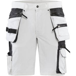 Blåkläder - 1088-1645 Schildersshort - Wit/Donkergrijs - 4-weg Stretch