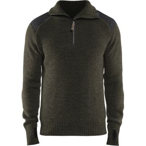 Blaklader Wollen sweater 4630-1071 - Groen/Donkergrijs