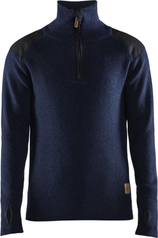 Blaklader Wollen sweater 4630-1071 - Donkerblauw/Donkergrijs