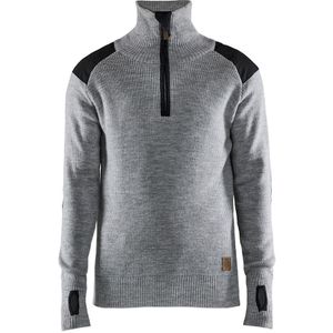 Blaklader Wollen sweater 4630-1071 - Grijs mêlee/Donkergrijs - S