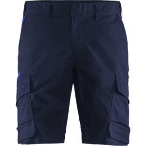 Blaklader Industrie short met stretch 1446-1832 - Marineblauw/Korenblauw