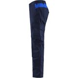 Blaklader Industrie werkbroek stretch met kniezakken 1448-1832 - Marineblauw/Korenblauw
