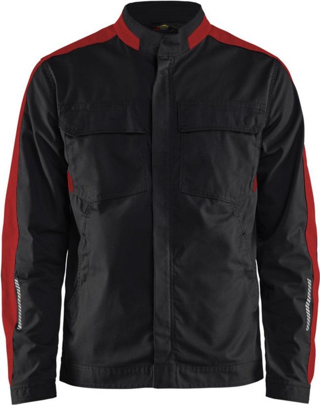 Blaklader Industrie jack stretch 4444-1832 - Zwart/Rood