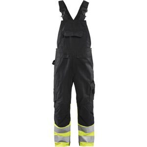 Blåkläder - 2662-1800 - High Vis Bretelbroek - Zwart/High Vis Geel - CORDURA® Versterkt