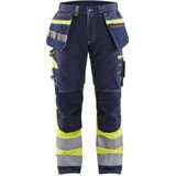 Blåkläder - 1794-1370 - Werkbroek - Marine/High Vis Geel - Stretch - C62