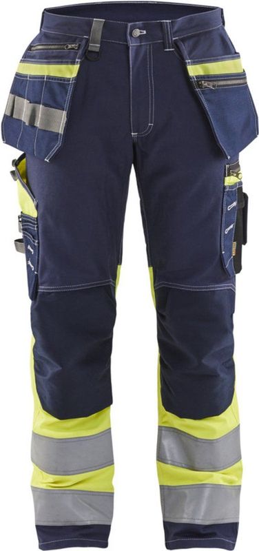 Blåkläder - 1794-1370 - Werkbroek - Marine/High Vis Geel - Stretch - C62