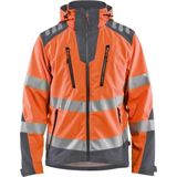 Blåkläder 4491-2513 Softshell jack High Vis High Vis Oranje/Medium Grijs maat 4XL
