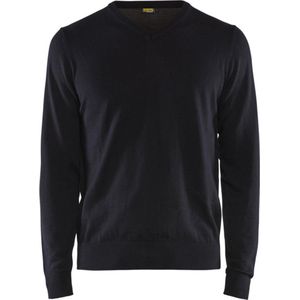 Blaklader - Gebreide Pullover - V-hals - Grijs - Gebreide Stof
